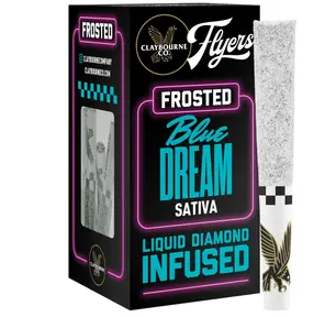 Claybourne Co. - Blue Dream Flyers Frosted Infused Pre-Rolls - 5ct