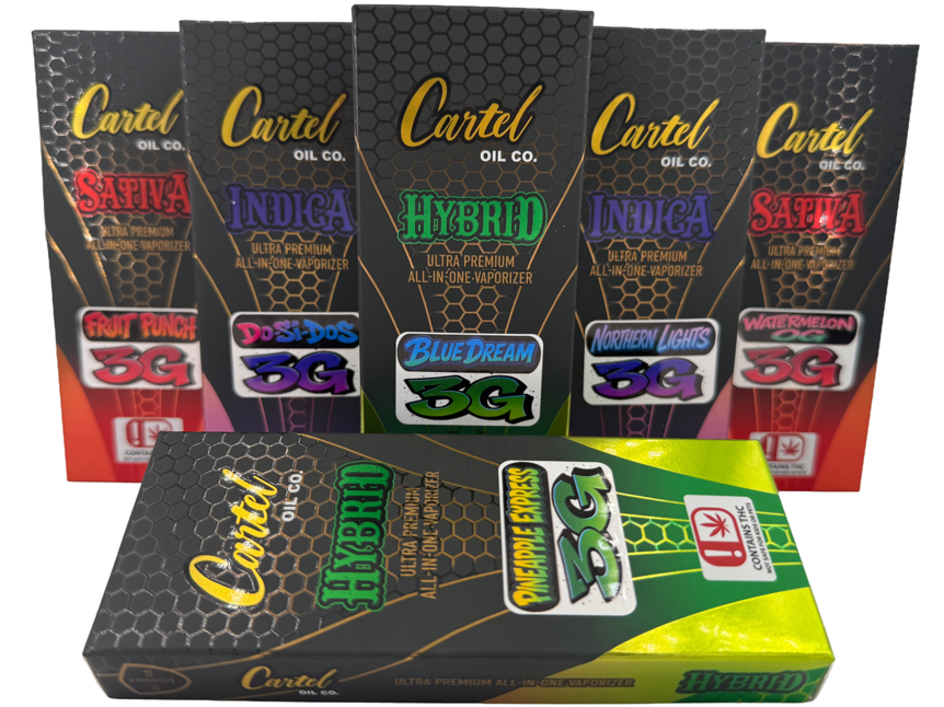 Cartel Oil Co | Disposable | Distillate | Live Terps | Sativa