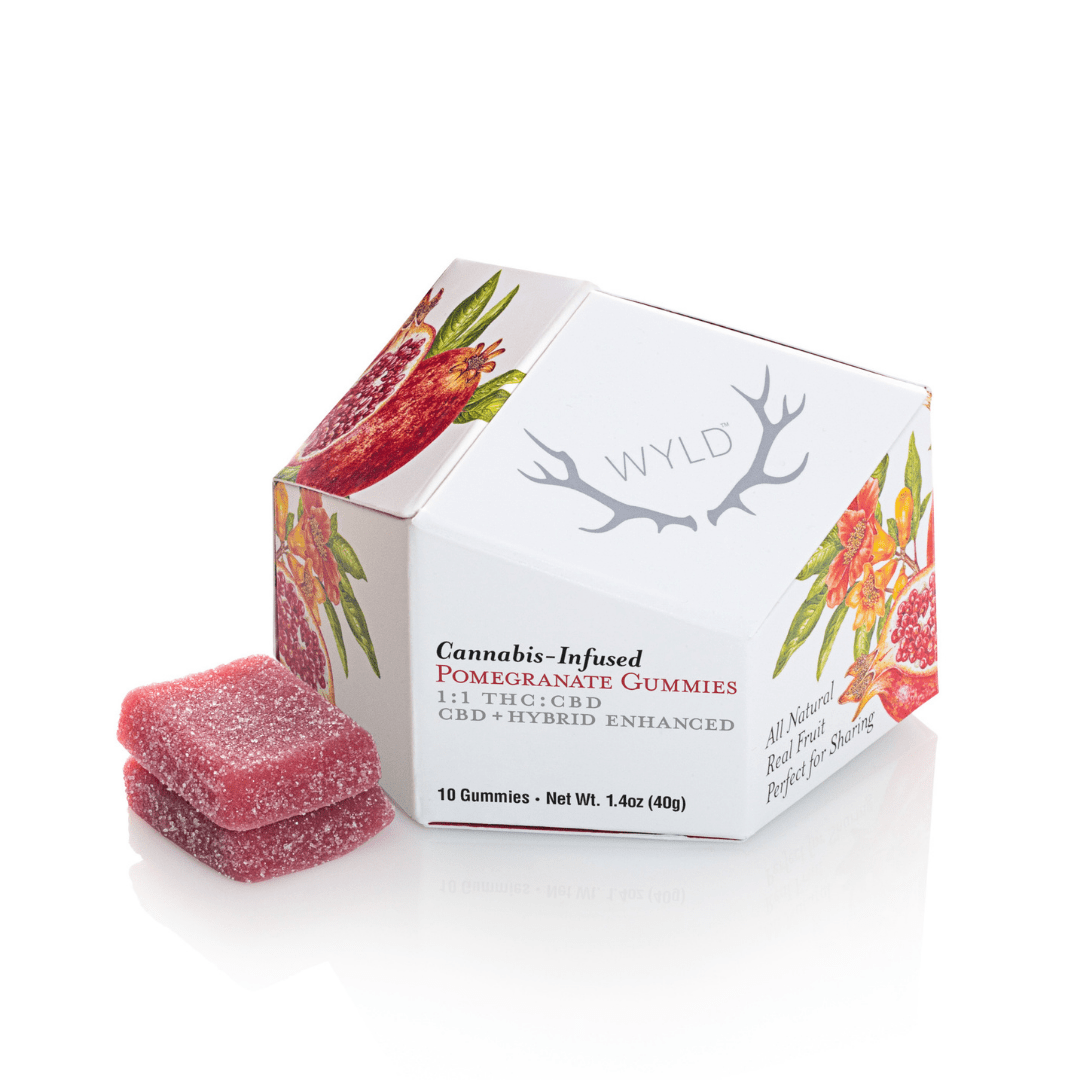 Pomegranate 1:1 THC:CBD Hybrid Enhanced Gummies