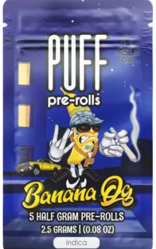 Puff - Banana OG Preroll 5 Pack