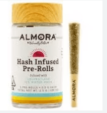 ALMORA FARM PLATINUM OG 5pk pre-roll hash infused solventless 0.5g each