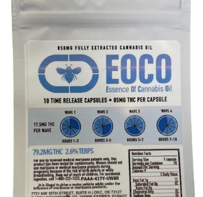 Bee Elevated - EOCO Capsules 850mg (10pck) - 21.25mg per wave