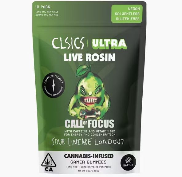 Call Of Focus - 10pk Gummies Live Rosin Infused