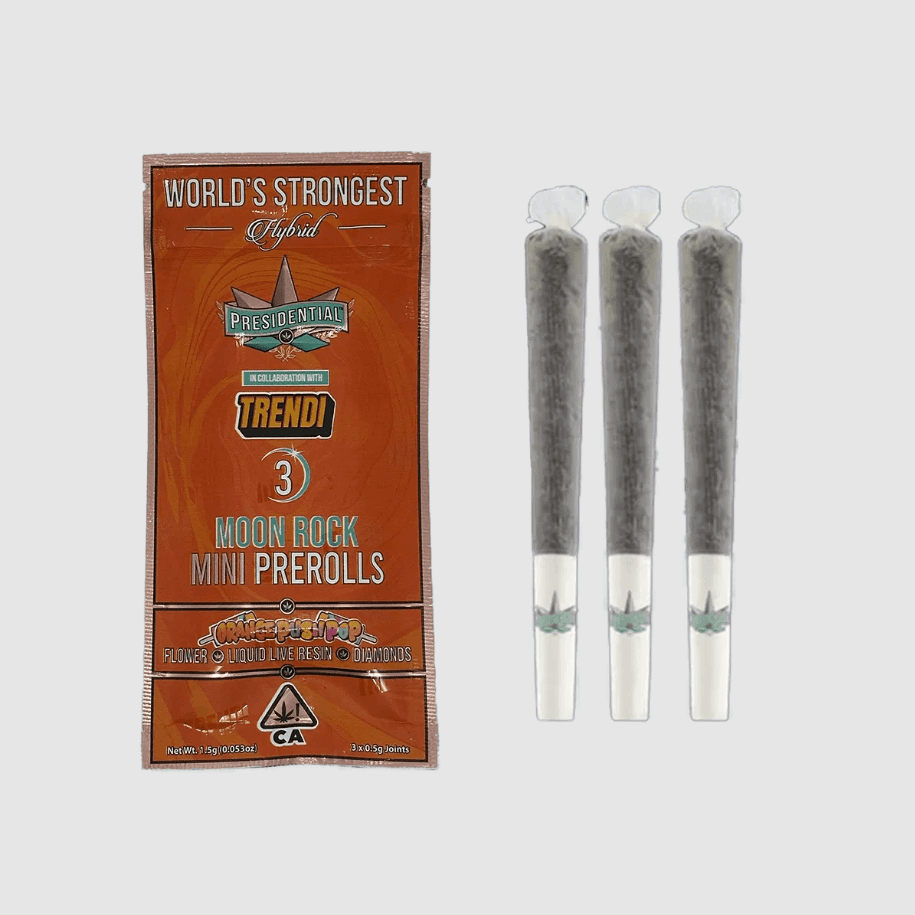 Presidential Moon Rock Mini Pre-roll Pack Orange Push Pop 1.5g