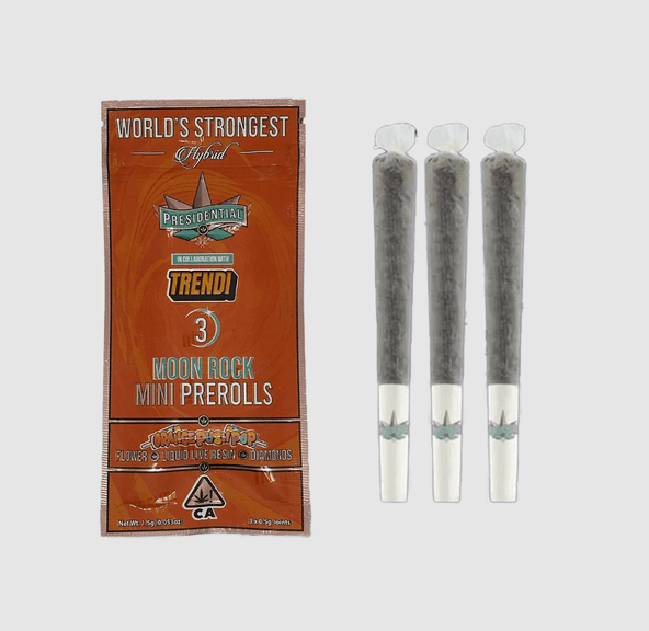 Presidential Moon Rock Mini Pre-roll Pack Orange Push Pop 1.5g