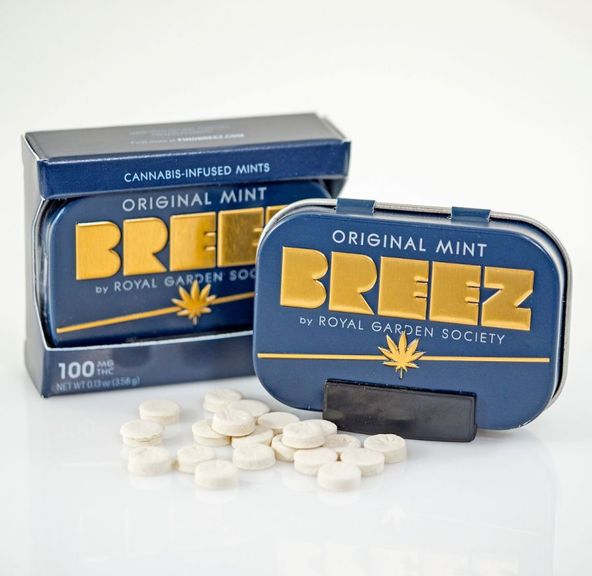 Breez Original Mint Tins 100mg