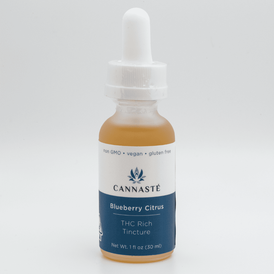 Blueberry Citrus THC Rich Non-GMO, Vegan and Gluten Free Tincture (30 ml)