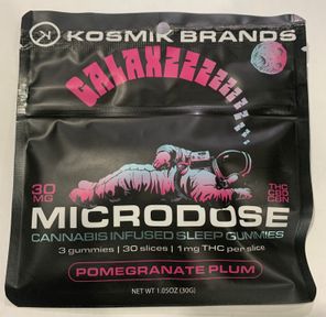 KOSMIK GALAXZZZ POMEGRANATE PLUM MICRODOSE SLEEP GUMMIES 30MG
