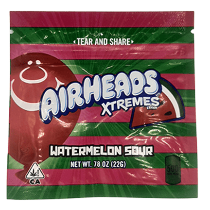 Airheads Xtremes WaterMelon Sour - THC 500mg