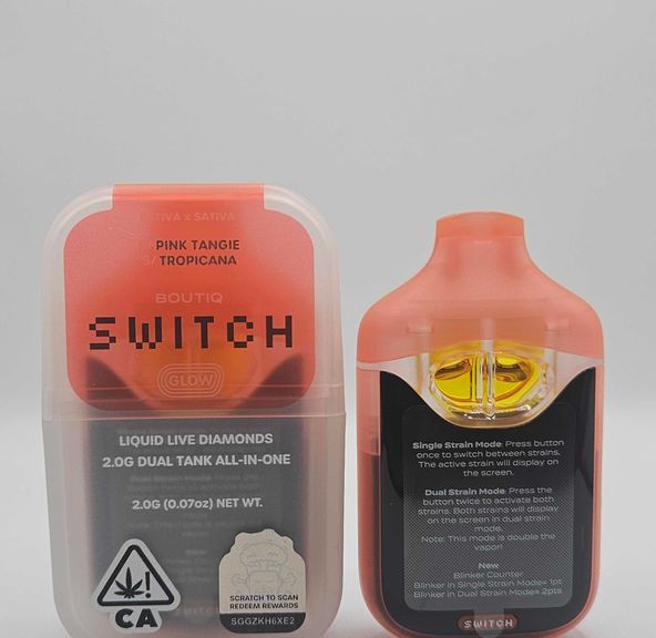 Boutiq Switch / Glow - Disposable - Pink Tangie x Tropicana - 2G
