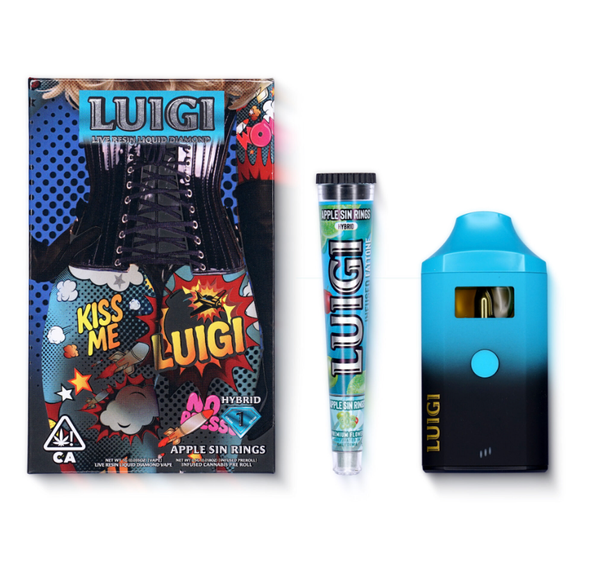 Luigi - Apple Sin Rings - Infused Pre-Roll .5g (with AIO only)