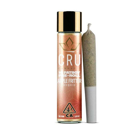 CRU Cannabis - Apple Fritter (1G Fatboy Pre-Roll) 1g