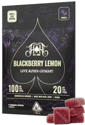 Blackberry Lemon 5pk Rosin Gummies 0.10 g