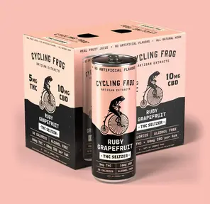 CF 5mg THC Ruby Grapefruit Seltzer, 6 Pack