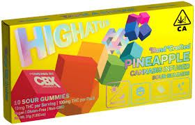 [Highatus] 10Pk THC Gummies - 100mg - Sour Pineapple (S)