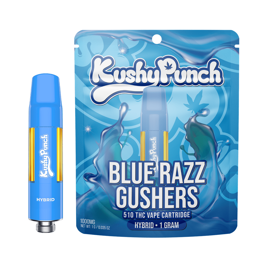 Kushy Punch | Vape Cart | 1g | Blue Razz Gushers