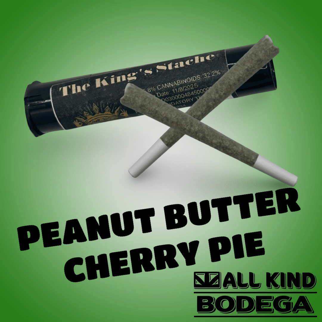 Peanut Butter Cherry Pie .5g Preroll 2 Pack (total weight 1g) (@thekingsstache)