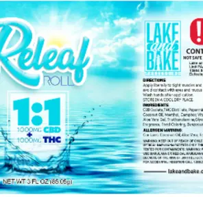 1200mg Releaf Roll-on 1:1 THC:CBD