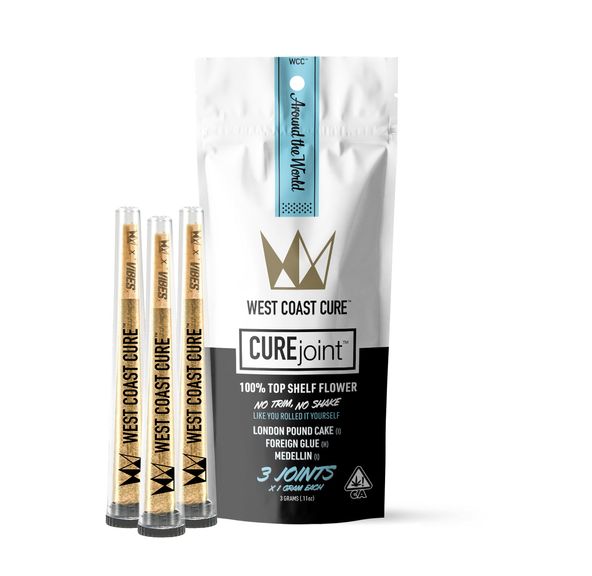 West Coast Cure - Around the World - Prerolls - 3pk - 3g - Indica