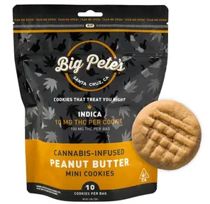 Big Pete's - Peanut Butter Indica Mini Cookies - 100mg