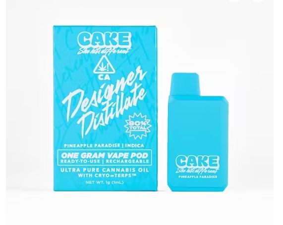 Cake - Electric Lemonade Designer Distillate Disposable Vape 1.25g