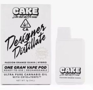 Cake - Passion Orange Guava Designer Distillate Disposable Vape 1.25g
