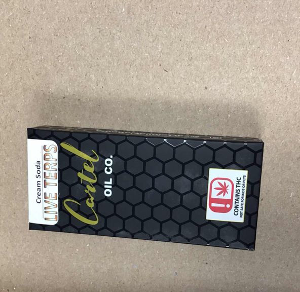 Cream Soda Hybrid Live Terps Cartel Oil Co Cartridge 1g