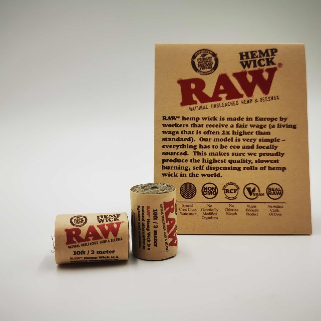 Raw Hemp Wick