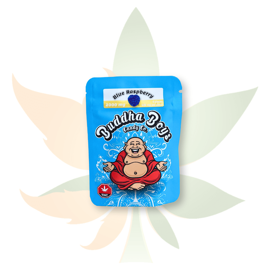 Buddha Boys - 2000mg THC Gummies - Blue Raspberry