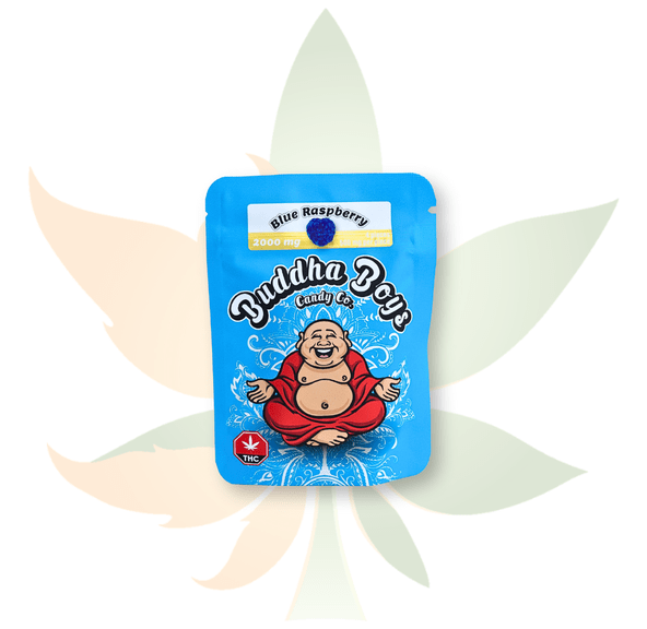 Buddha Boys - 2000mg THC Gummies - Blue Raspberry