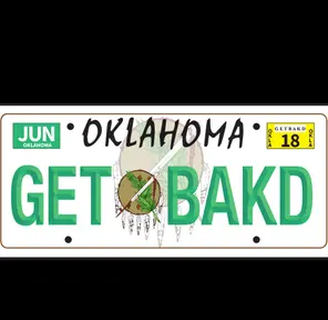 Bak'd Daily License Plate T-shirt (Black)