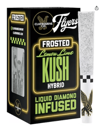 [Claybourne Co.] Frosted Flyers 5 Pack Prerolls - 2.5g - Lemon Lime Kush (H)