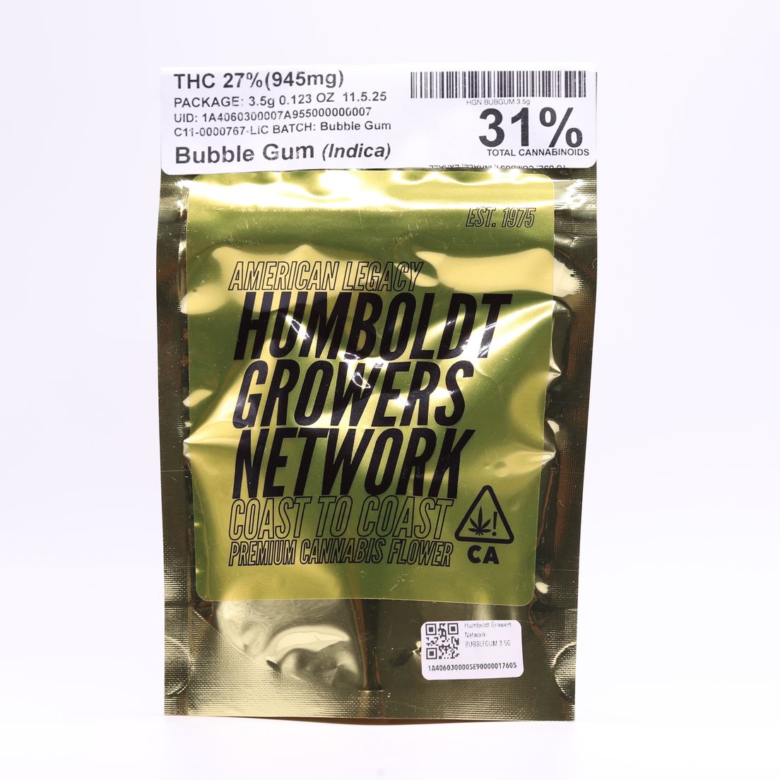 Humboldt Growers Network- BUBBLEGUM 3.5G