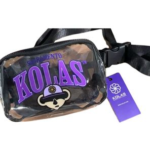 Kolas Branded Fanny Pack Clear Purple Koala