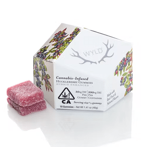 Huckleberry (hybrid) - 10 pack Gummies (THC 100mg) by WYLD