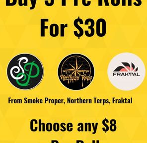 5 For $30 - Pre Roll Deal