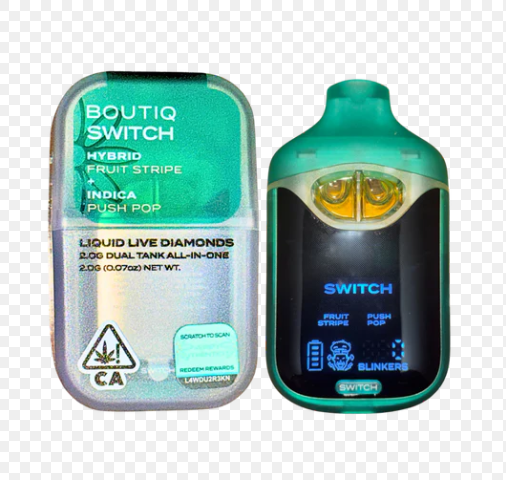 Boutiq Dual Pack AIO Vape Fruit Stripe x Push Pop 1g