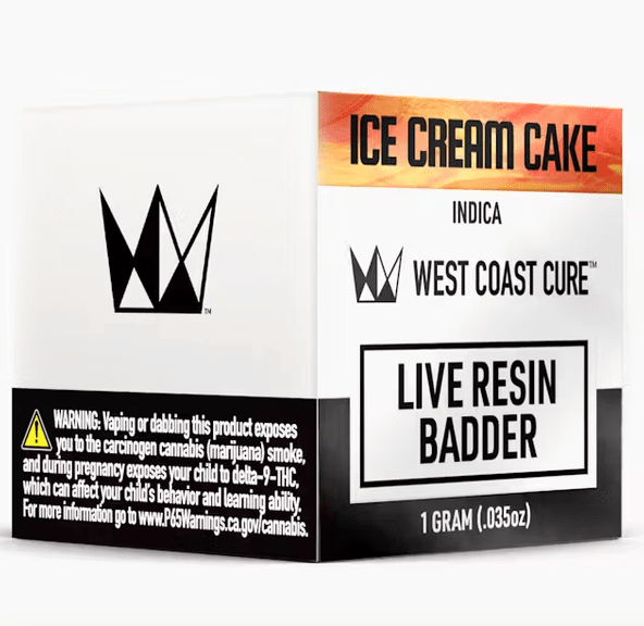 West Coast Cure - Ice Cream Cake Badder 1g