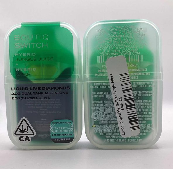 Boutiq - Disposable - Switch - Jungle Juice x Zoap - 2g