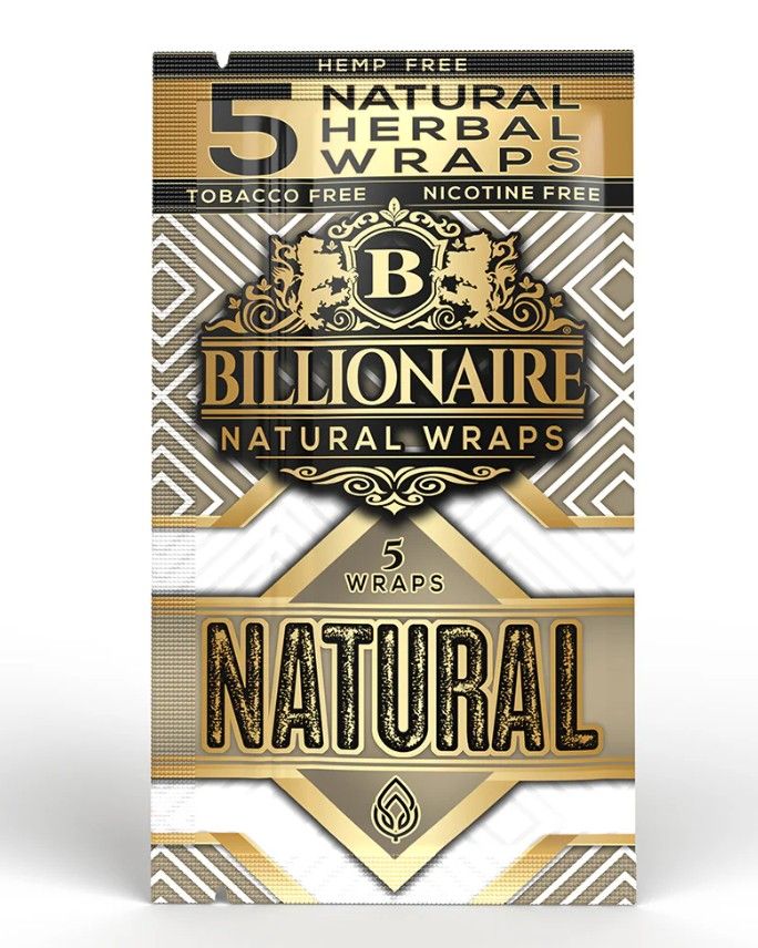 Billionaire Natural Wraps 5pk - Natural