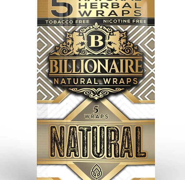 Billionaire Natural Wraps 5pk - Natural