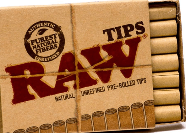 RAW PRE-ROLLED TIPS 21 PER PACK