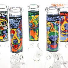 Bong - SirEEL - 10" Doggie Style PupArt Beaker Bong with Flower Bowl