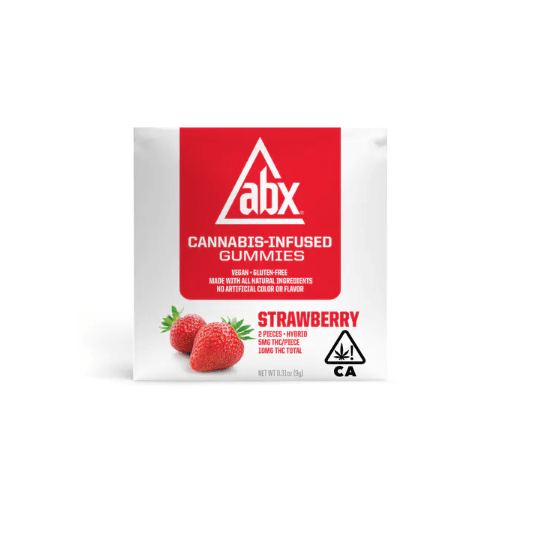 [ABX] THC Gummies - 10mg 1 serving - Strawberry