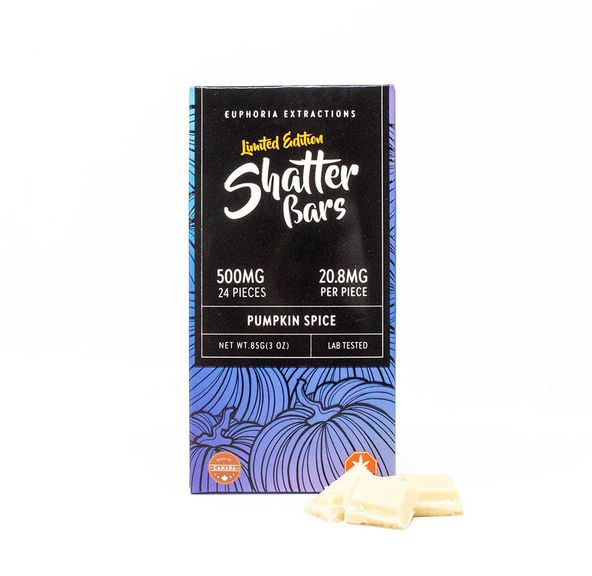 Pumpkin Spice Indica 500mg Shatter Bar by Euphoria Extractions