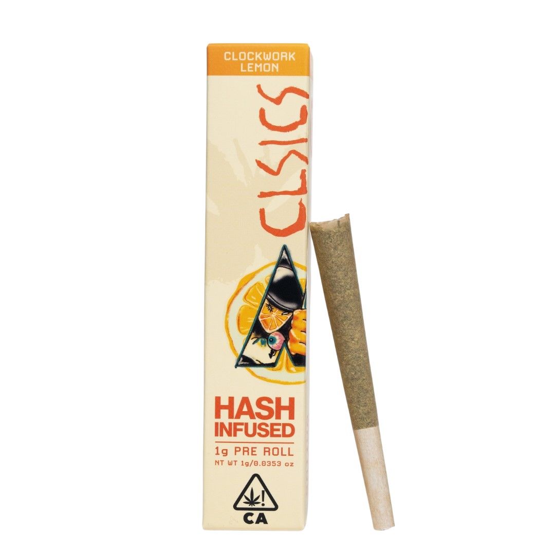 CLSICS Hash Infused Pre-roll Clockwork Lemon 1g