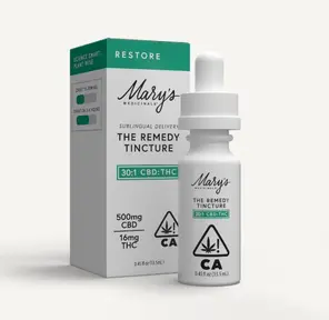 Mary's Medicinals Tincture Restore 30:1 500mg CBD/ 16mg THC