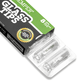 8mm Glass Tips - Hemper