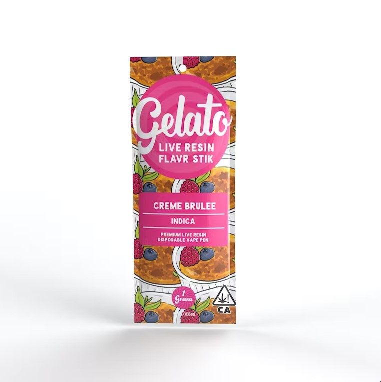 Gelato Live Resin AIO Vape Creme Brulee 1g