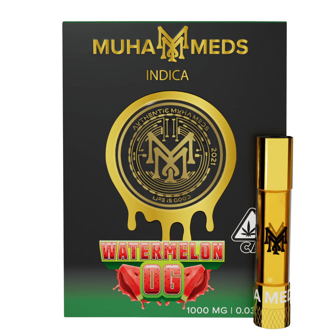 Muha | Vape Cart | 1g | Distillate | Watermelon OG
